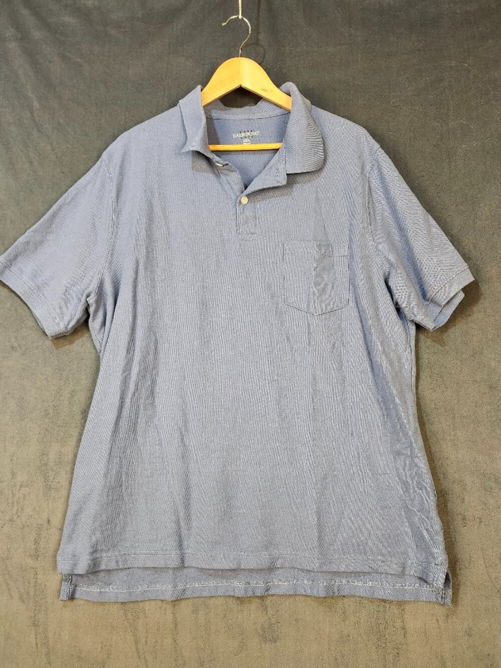 Harbor Bay Light Blue Polo Shirt Size 2XL